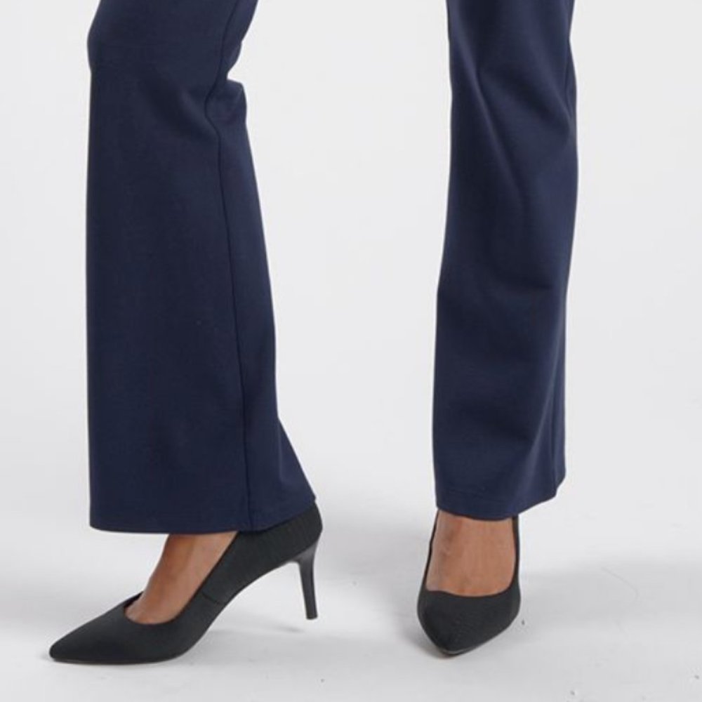 Betabrand Dress Pant Yoga Pant - Black Boot Cut